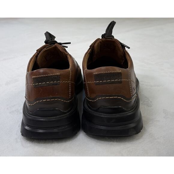 Clarks Collection Extreme Comfort Men\'s Brown Leather Shoes Size 9.5W Lace Up FS main image 5
